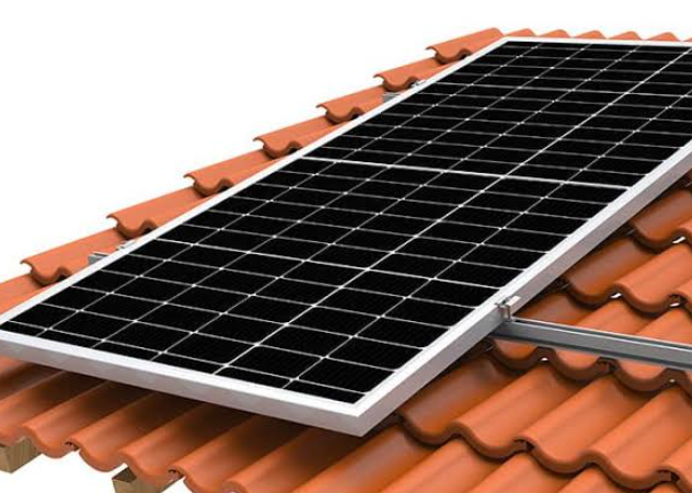 Solar panel closeup